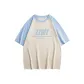 Apricot & Light Blue