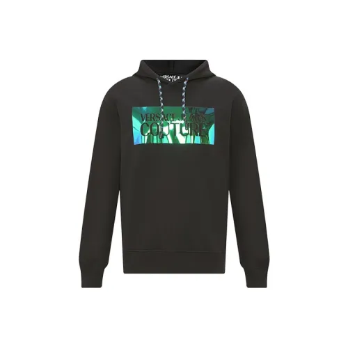 VERSACE JEANS COUTURE Logo print Drawstring Hoodie