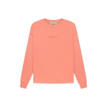 Fear Of God Essentials Sweatshirt Unisex Coral Red