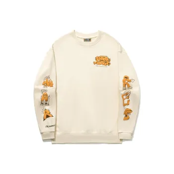 LiNing China Li Ning X MARKET Co branded Series Sweatshirts Unisex Cloud Apricot
