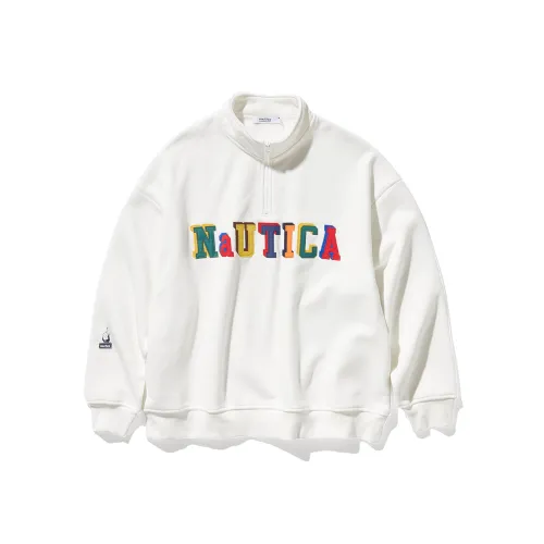 Nautica White Sail Sweatshirt Unisex