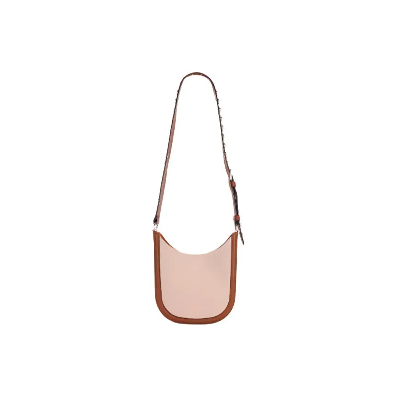Valentino Jacquard Shoulder Bag Small Size Women's Natural-2