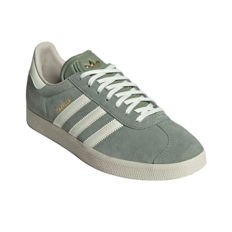 Adidas Gazelle Silver Green Off White-2