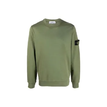 STONE ISLAND 75156 Garment Dyed Cotton Crewneck Sweatshirt