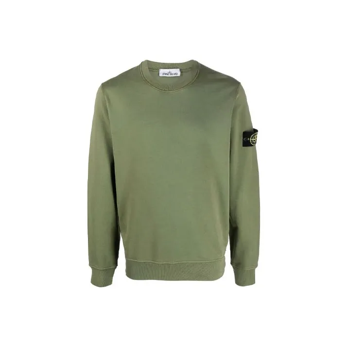 STONE ISLAND 75156 Garment Dyed Cotton Crewneck Sweatshirt-0