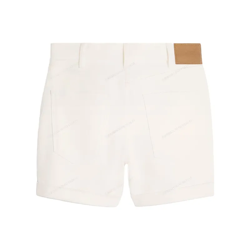 CELINE Suzanne Logo Patch Denim Shorts-1