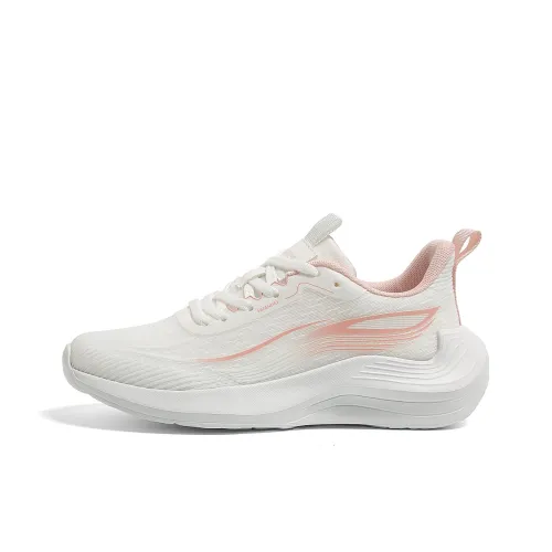 HUANQIU Running Shoes Women's Low Top White Pink