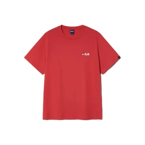 FILA T Shirts Unisex Red