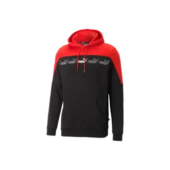PUMA Hoodie Around The Block Sweatshirt Men's Black-Red