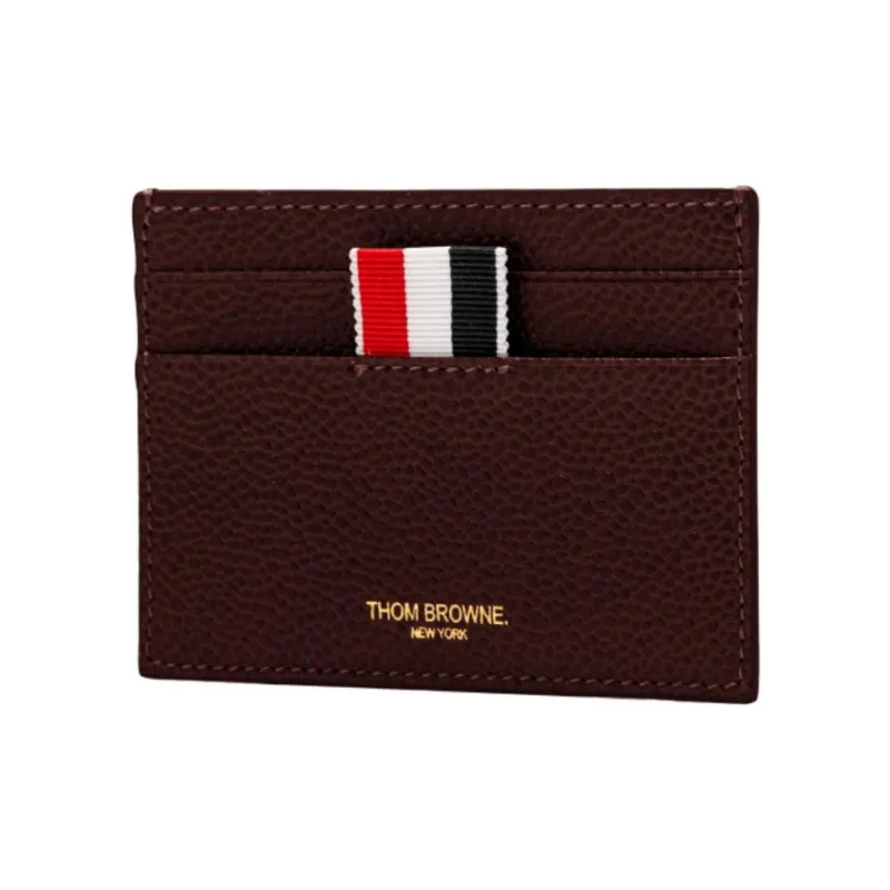 THOM BROWNE 4 Bar Striped Card Holder-1