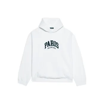 Balenciaga Mens Cities Paris Wide Fit Hoodie