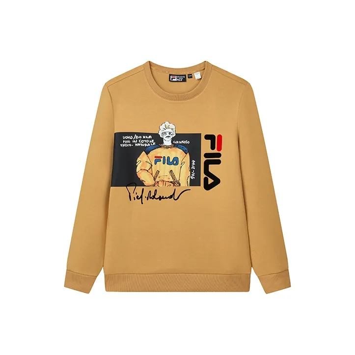 FILA Sweatshirts Men Sand Yellow-0