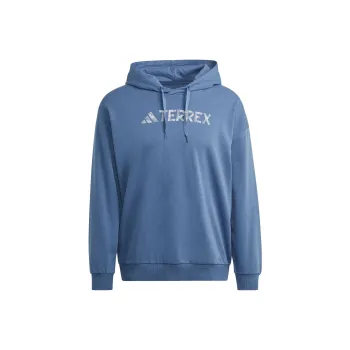 Adidas Terrex Large Logo Hoodie Sweatshirt Unisex Blue