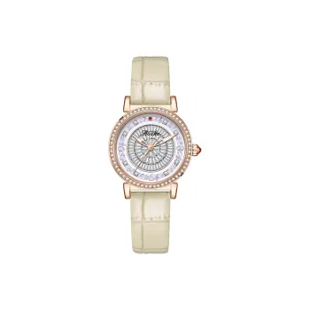 AOUKE Mechanical Movement Genuine Leather Strap Watch Women's Watch White Dial