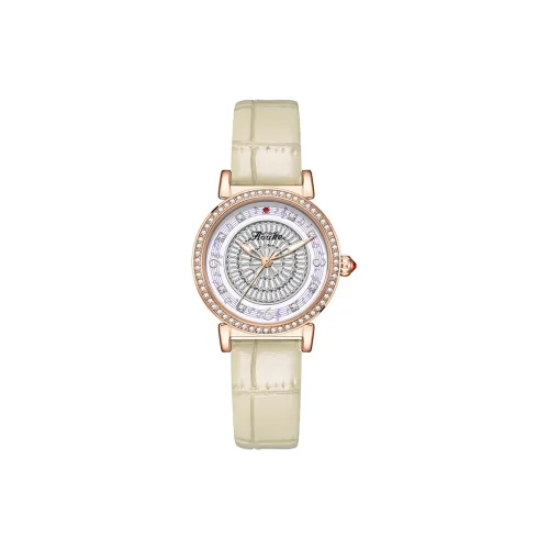 AOUKE Mechanical Movement Genuine Leather Strap Watch Women's Watch White Dial
