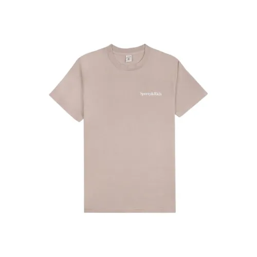 SPORTY & RICH Drink More Water Crewneck T Shirt