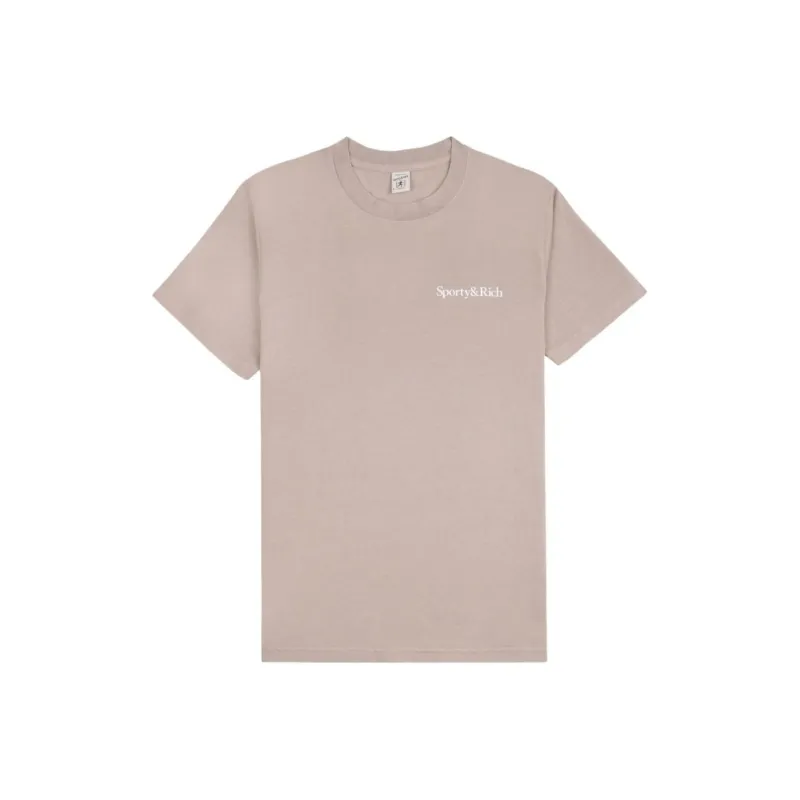 SPORTY & RICH Drink More Water Cotton T shirt-0