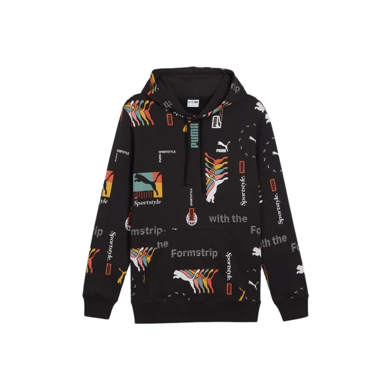PUMA Hoodie Classics Brand Love Homme Sweatshirt Men's Black-0