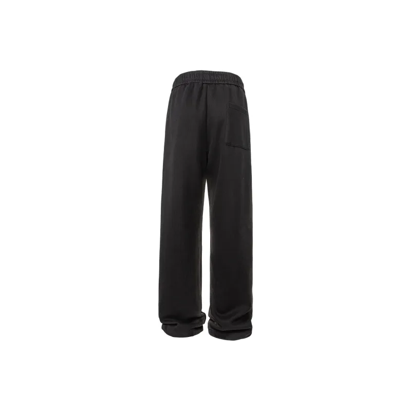 RASHOMONG Casual Pants Unisex Black-1
