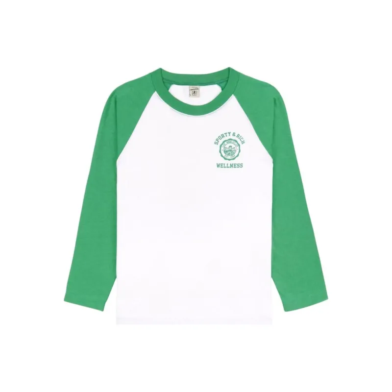 SPORTY & RICH Emblem Logo print T shirt-0