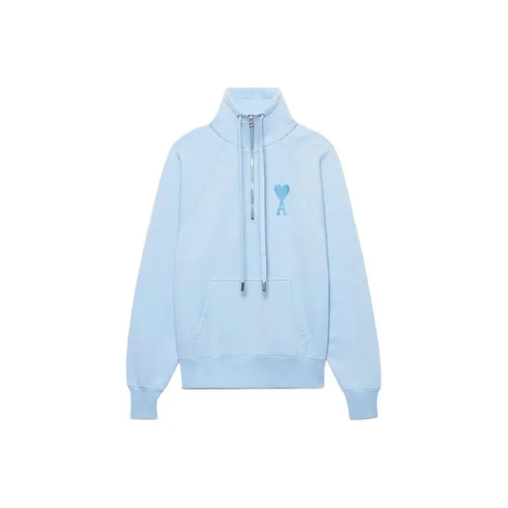 Ami Paris Ami De Coeur Tonal Popover Hoodie-0
