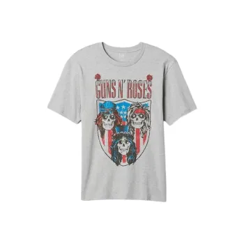 GAP Legendary Artist Series T-Shirt Men's Light Heather Gray