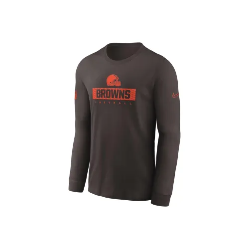 Nike Cleveland S Sideline Team Issue Men's Nike Dri FIT Nfl Long Sleeve T Shirt