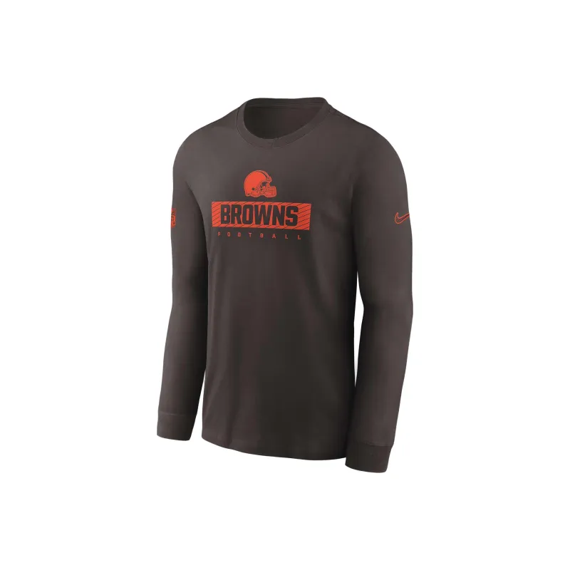 Nike Cleveland S Sideline Team Issue Men's Nike Dri FIT Nfl Long Sleeve T Shirt-0