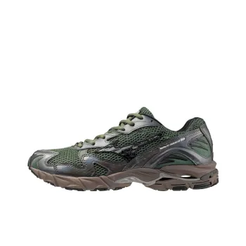 Mizuno Wave Rider 10 Low Top Training Shoes Unisex Tequila Green Black Sand