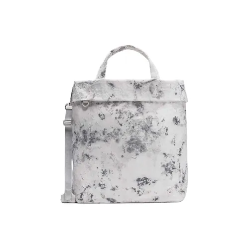 Lululemon Logo Shoulder Bag, Crossbody Bag, Handbag Women's Cloud Limestone Textured Mixed Color