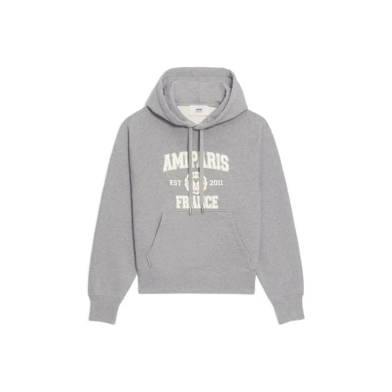 AMIPARIS Logo-print Organic Cotton Hoodie-0