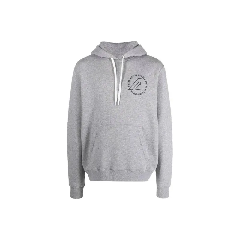AUTRY Ease Logo Embroidered Drawstring Hoodie-0
