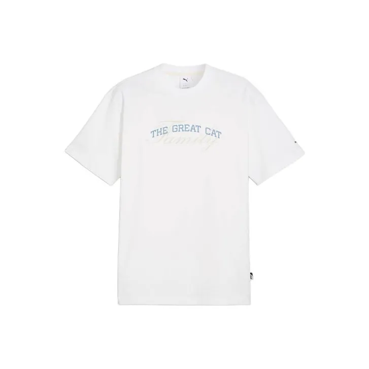 PUMA Nostalgia T Shirts Men White-0