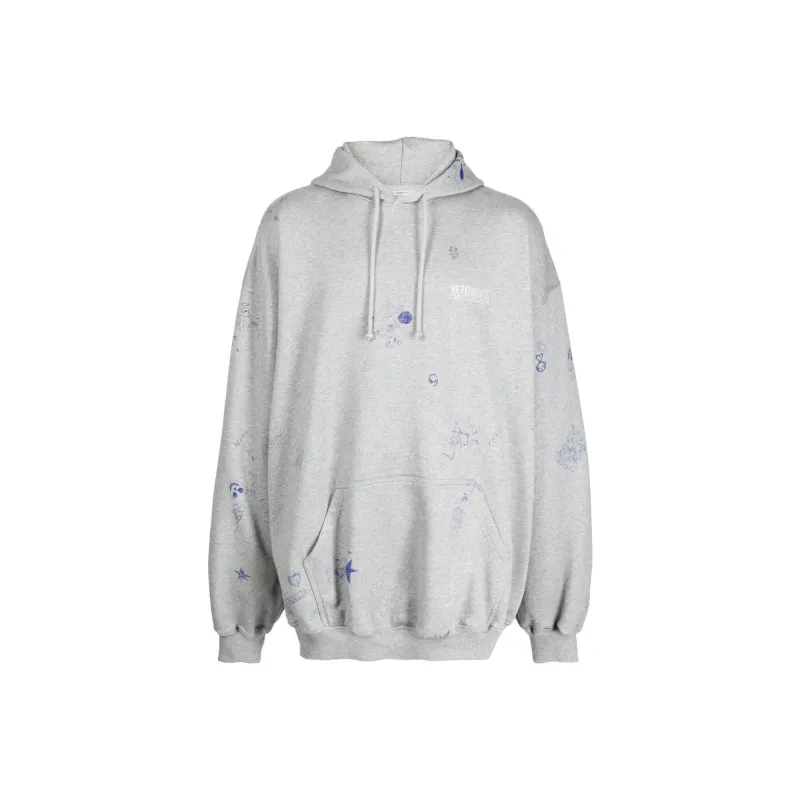 Vetements Sweatshirts Men Heather Gray-0