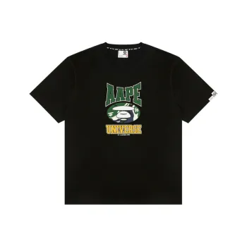Aape Moonface Logo College T shirt