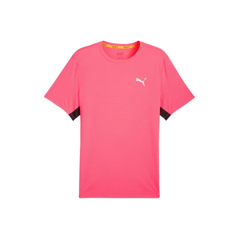 PUMA T Shirts Men Pink Black-0