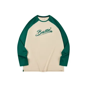 QIAODAN T-Shirt Men's Raw Denim/Peacock Green