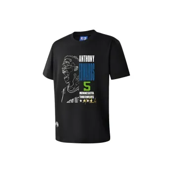 NBA Player Number Series T-Shirts Unisex Black