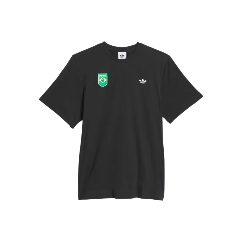 Adidas Originals Skateboarding BRASIL CRIOLA T-Shirt Men's Black-0