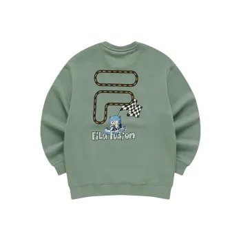 FILA FUSION Sweatshirt Unisex Rock Gray Green