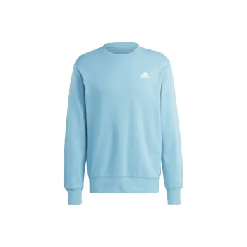 Adidas Essentials French Terry Embroidered Small Logo Sweatshirt Sweatshirt Men's Blue