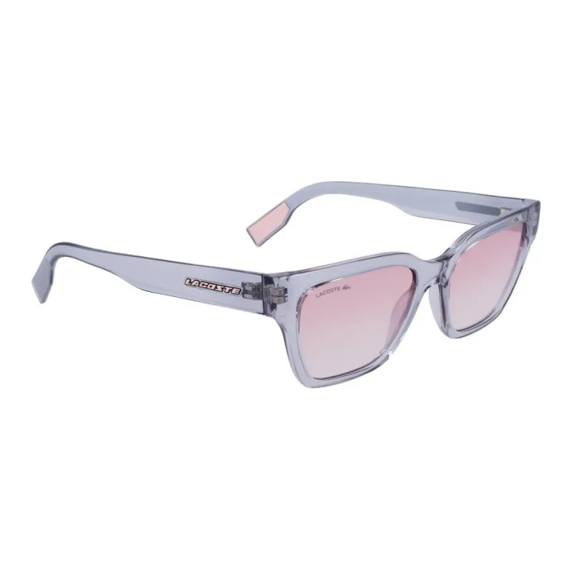 LACOSTE Acetate Plastic Square Sunglasses Women's Gray-2