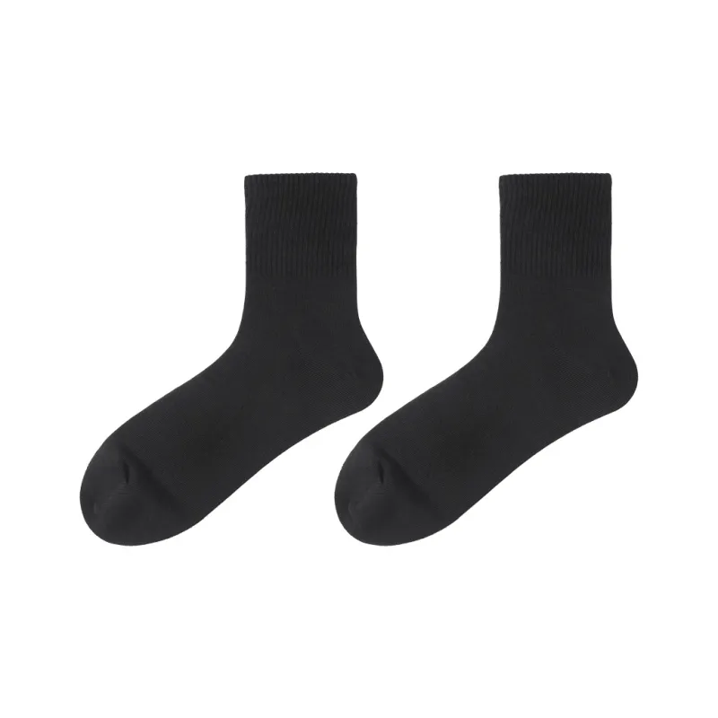 SEOBEAN Mid Calf Socks Men's 5 Pack-2