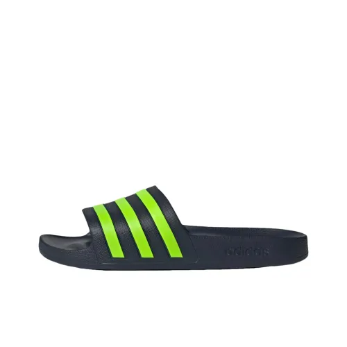 Adidas Adilette Aqua EVA Slip Resistant Abrasion Resistant Slide Slippers Unisex Blue Green