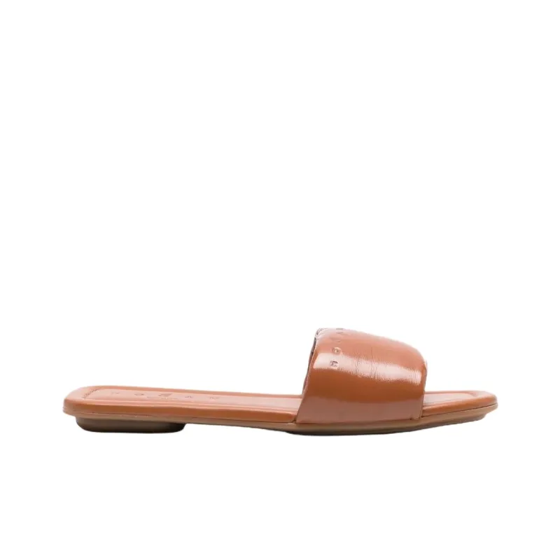 HOGAN Slide Slippers Women's Brown-1