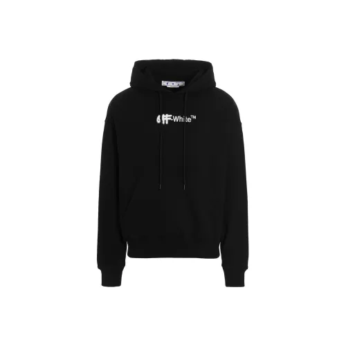OFF WHITE Embroidered Spray Helvetica Skate Hoodie