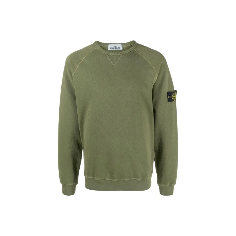 STONE ISLAND Sweatshirts Men Army Green-0