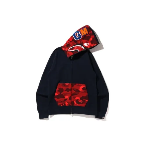 A BATHING APE Color Camo Shark Full Zip Hoodie