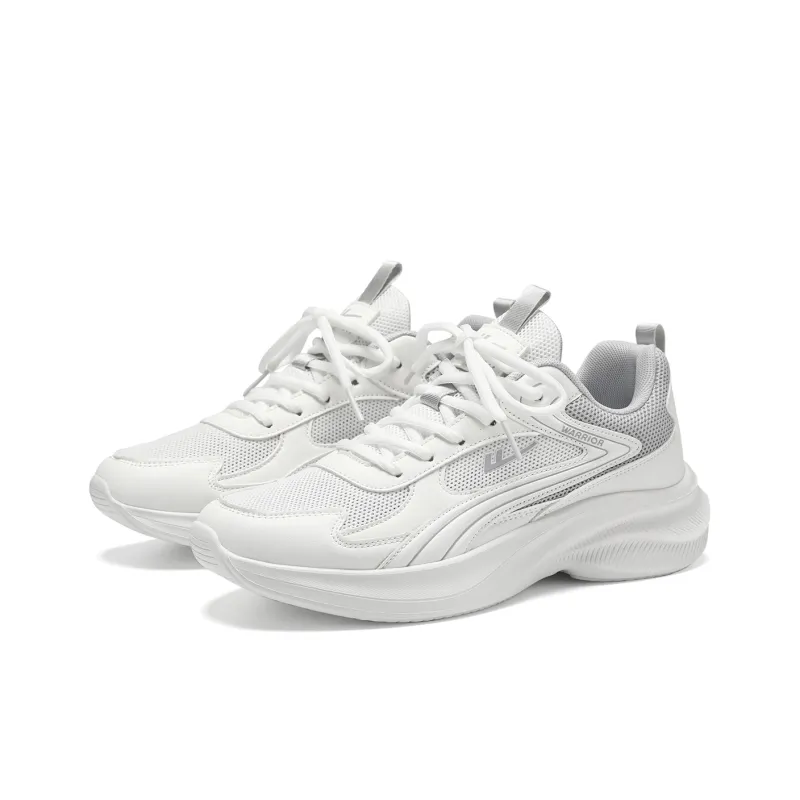 WARRIOR Running Shoes Men Low Top Black/White/White/Gray/White/Moon/Orange-11