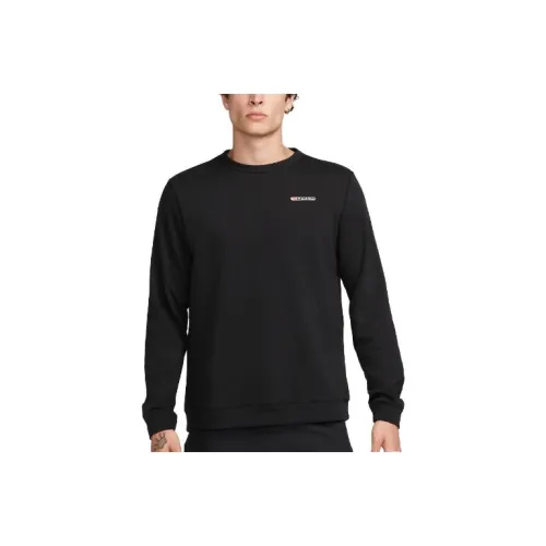 Nike Dri FIT Track Club Men's Fleece Long Sleeve Crew Neck Running Sweatshirt